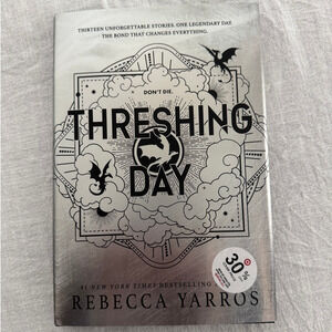 Threshing Day Fourth Wing Rebecca Yarros limited 1st edition book sprayed edges